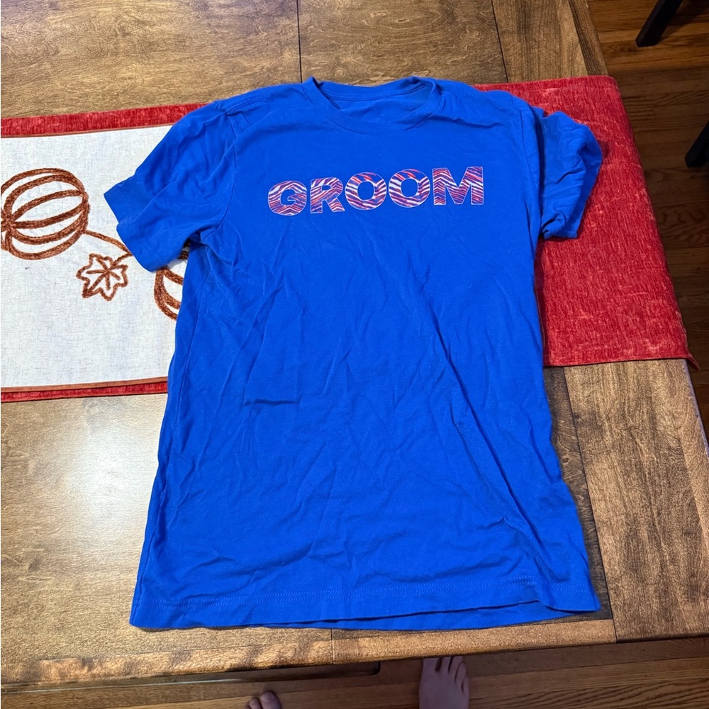 Buffalo Bills Zubaz font Groom tshirt